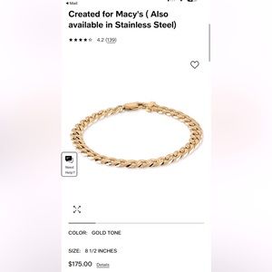 Gold Bracelet (Men)